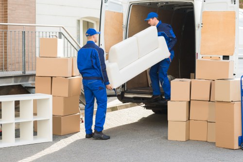 Local man and van team assisting with household relocation