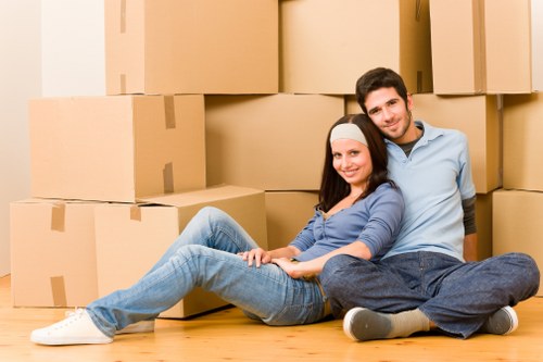 Storage unit aisle kept clear for safe access and movement