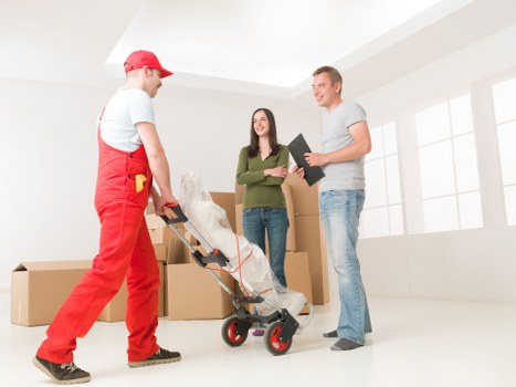 Careful box packing for house removals in Newburypark